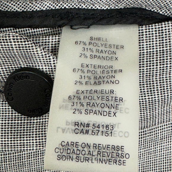 Calvin Klein Modern Fit Grey Trouser Pants Wide Leg High Rise Professional 10 - Picture 9 of 13